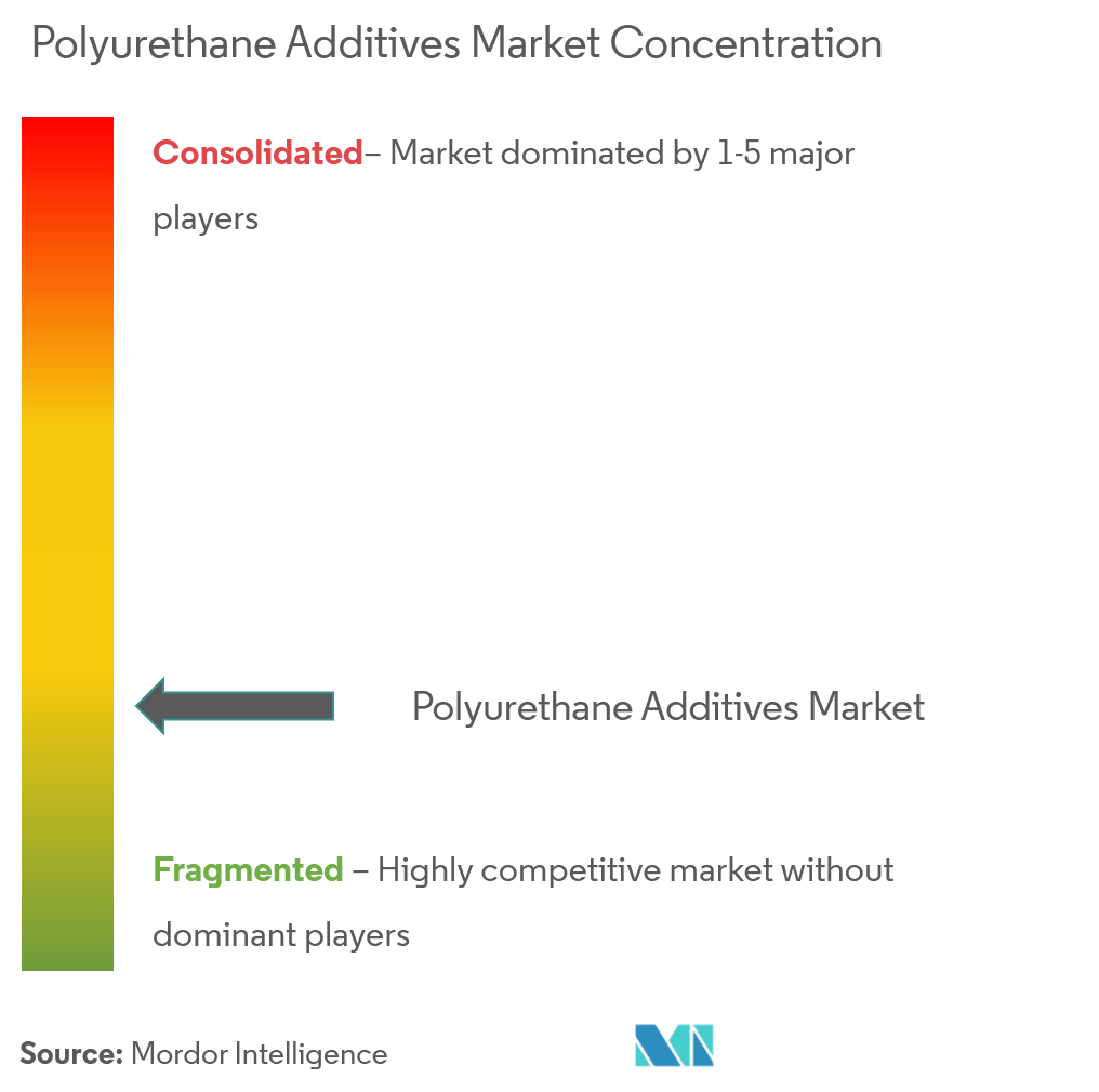 Additifs polyuréthaneConcentration du marché